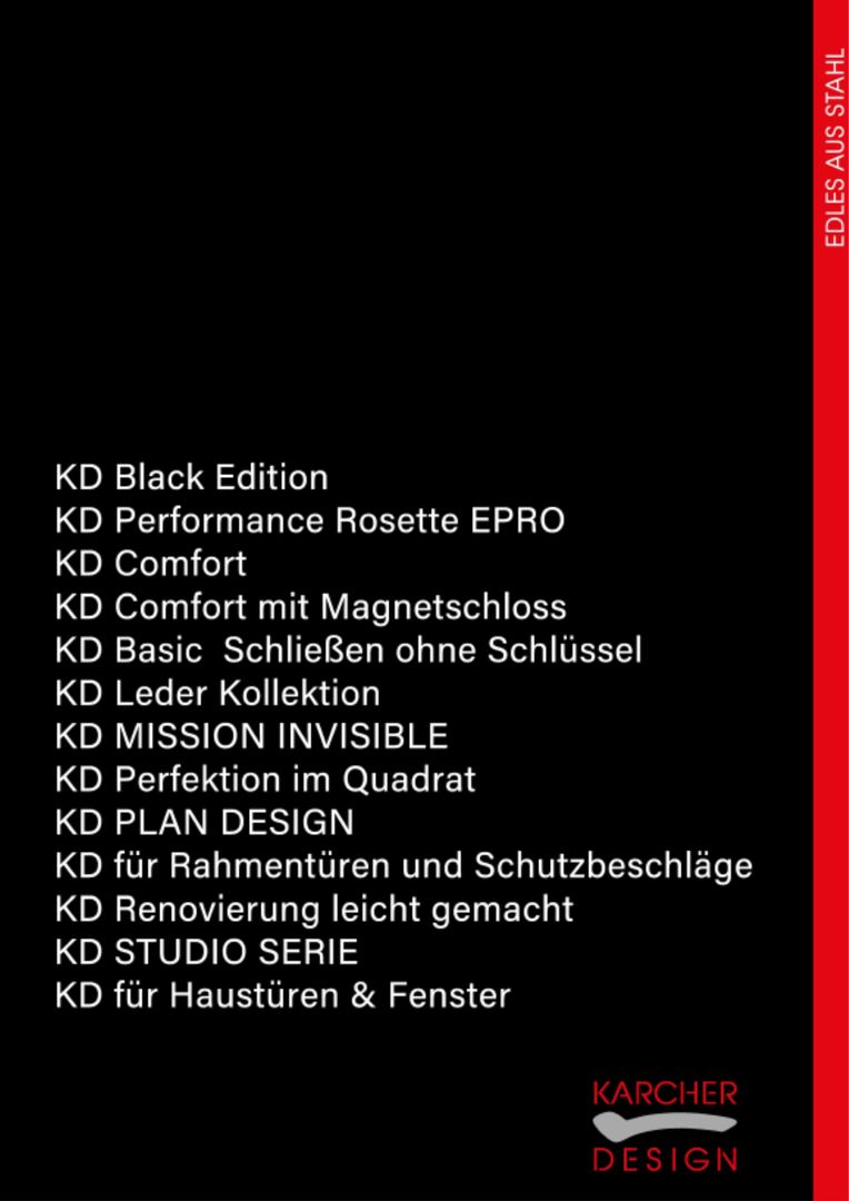 KARCHER DESIGN  Entdecke die Vielfalt in Design ,Funktionalität und Qualität
